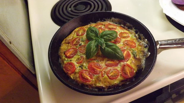 Frittata for a rainy and romantic sunday morning in