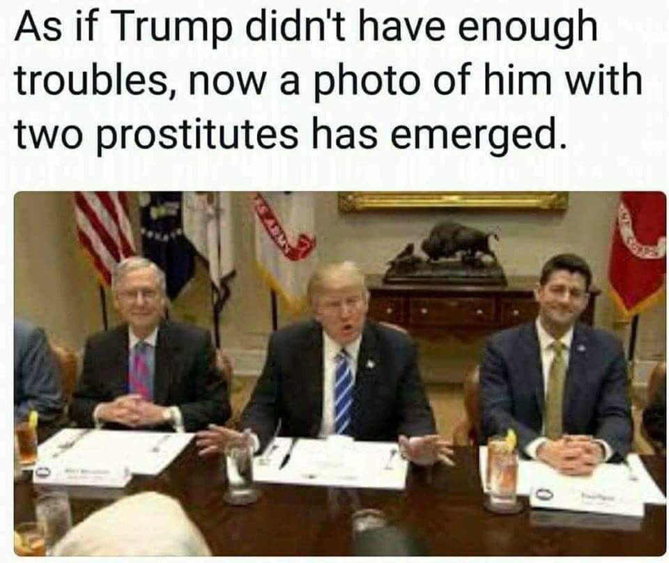 Trump with prostitutes